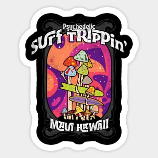 Psychedelic Surf trippin Sticker